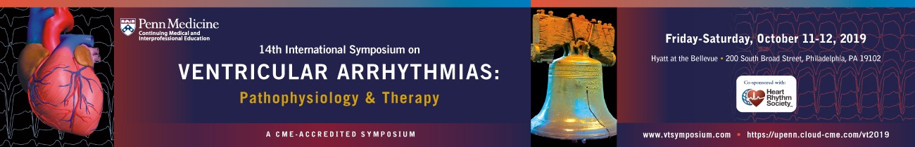 14th International Symposium on Ventricular Arrhythmias: Pathophysiology & Therapy Banner